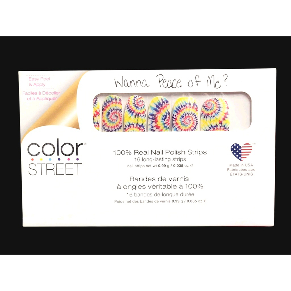 NEW color Street Real Nail Polish Strips "Wanna Peace Of Me?"